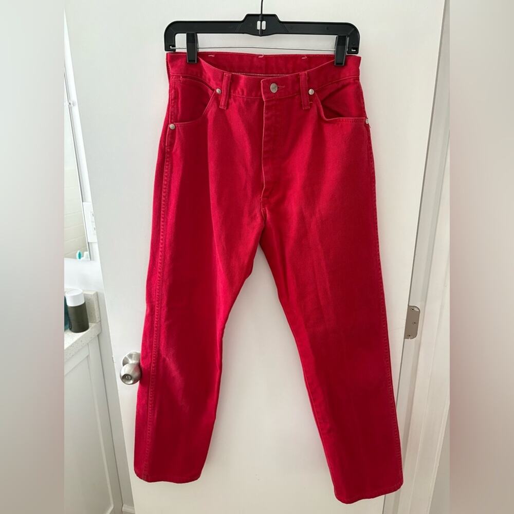 Final price* 80s Wrangler Jeans in cherry red - Picture 7 of 9